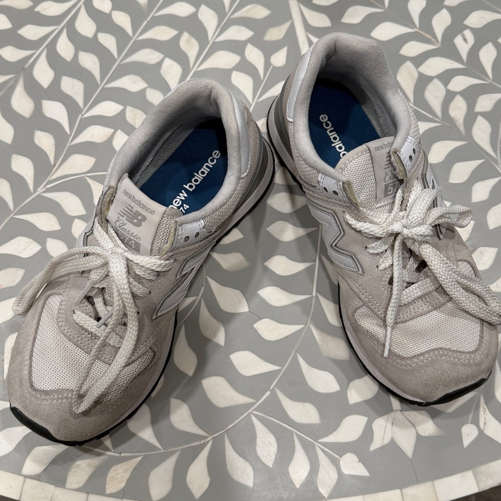 New Balance Light Gray TwoTone Sneakers